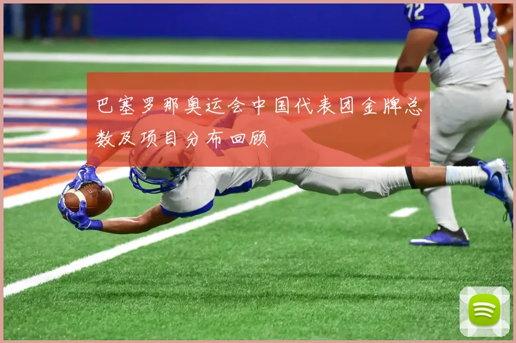 巴塞罗那奥运会中国代表团金牌总数及项目分布回顾